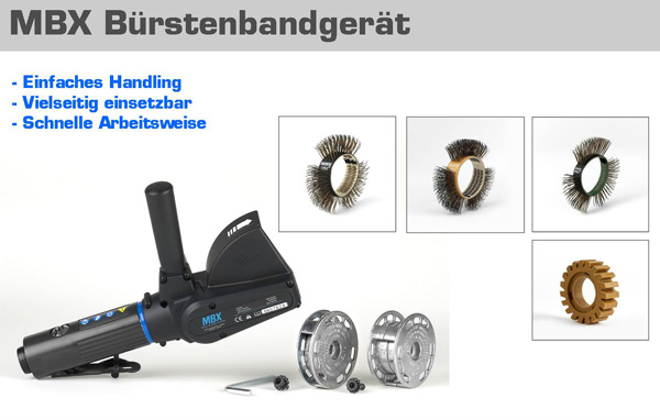 Tecnicoil AG - Intelligente Werkstattausrüstung - Buerstenbandgeraet MBX - Folienradierer MBX